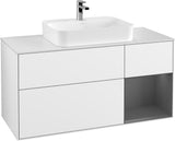Villeroy & Boch Waschtischunterschrank Finion F421G 1200 mm Glossy White Lacquer