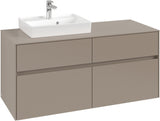Villeroy & Boch Waschtischunterschrank Collaro C071 1200 mm Taupe mit 4 Auszügen und SoftClosing