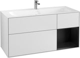 Villeroy & Boch Finion Waschbeckenunterschrank Glossy White Lacquer 1196 mm mit LED-Beleuchtung