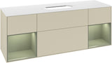 Villeroy & Boch Finion Waschtischunterschrank 1600 mm Glossy White Lacquer mit Beleuchtung
