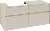 Villeroy & Boch Waschtischunterschrank Collaro C082 B0 1200 mm Cashmere Grey mit Beleuchtung und SoftClosing
