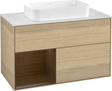 Villeroy & Boch Waschtischunterschrank Finion G241GF Glossy White Lacquer 1000 mm mit Beleuchtung