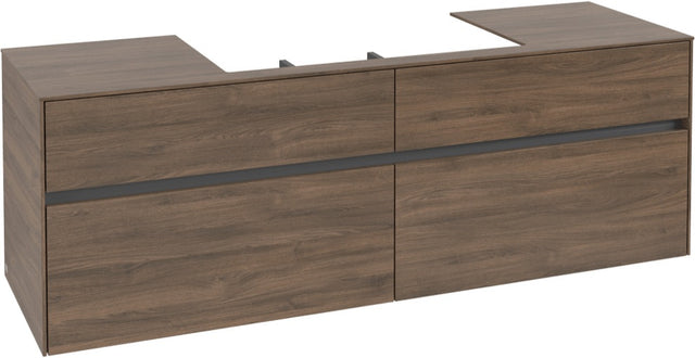 Villeroy & Boch Waschtischunterschrank Collaro C028 Arizona Oak 1600 mm mit 4 Auszügen