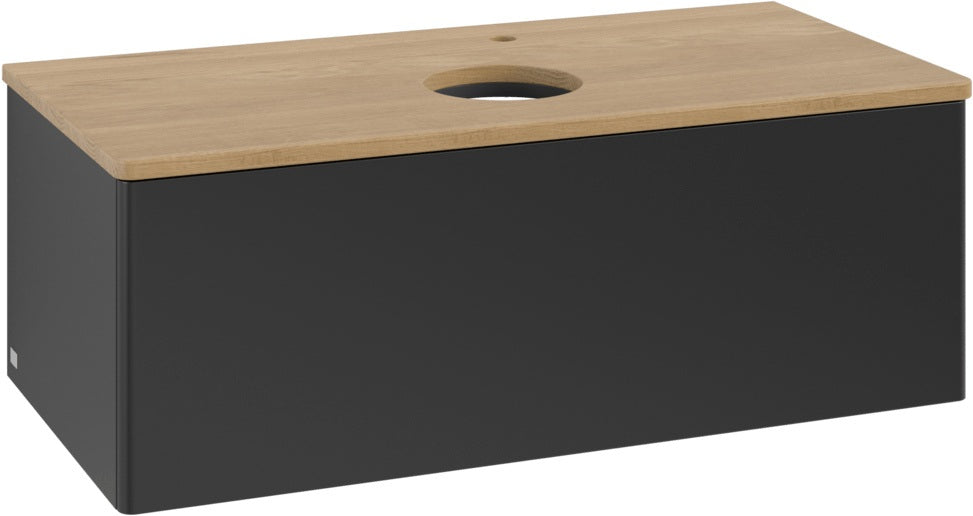 Villeroy & Boch Waschtischunterschrank Antao L31050 1000 mm Anthrazit Matt Lack mit LED-Beleuchtung