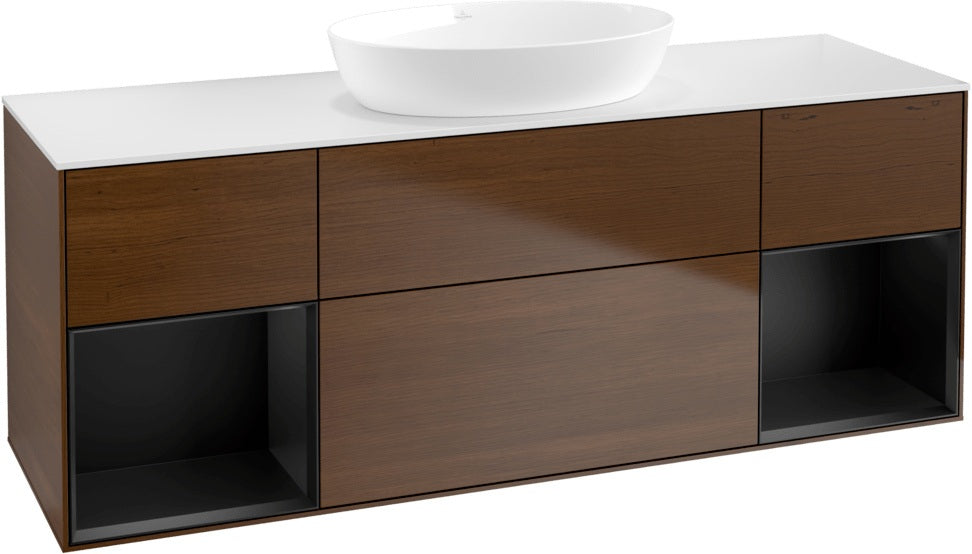 Villeroy & Boch Finion Waschtischunterschrank GD01GF 1600 mm Glossy White Lacquer mit Beleuchtung