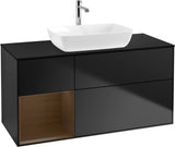 Villeroy & Boch Finion Waschtischunterschrank 1200 mm Glossy White Lacquer mit Beleuchtung
