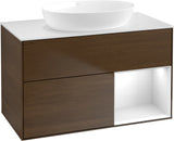 Villeroy & Boch Finion Waschtischunterschrank FA21GFGF 1000 mm Glossy White Lacquer