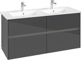 Villeroy & Boch Waschbeckenunterschrank Collaro C147 B0 1261 mm Glossy White mit LED-Beleuchtung
