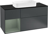 Villeroy & Boch Finion Waschtischunterschrank 1200 mm Glossy White Lacquer mit LED-Beleuchtung