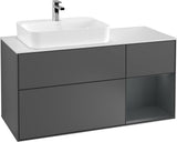 Villeroy & Boch Waschtischunterschrank Finion F401G 1200 mm Glossy White Lacquer mit Beleuchtung