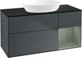 Villeroy & Boch Finion Waschtischunterschrank FA72GFGF 1200 mm Glossy White Lacquer mit LED-Beleuchtung