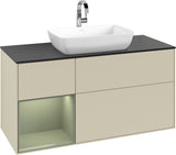Villeroy & Boch Finion Waschtischunterschrank 1200 mm Glossy White Lacquer mit Beleuchtung