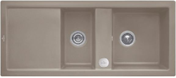 Villeroy & Boch Spüle SUBWAY 80 snow white 1160x510mm CeramicPlus Doppelbecken reversibel