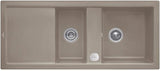 Villeroy & Boch Spüle SUBWAY 80 snow white 1160x510mm CeramicPlus Doppelbecken reversibel