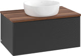 Villeroy & Boch Antao Waschtischunterschrank 800 mm Anthrazit Matt mit LED-Auszugsbeleuchtung