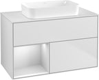 weiß / Mitteldichte Faserplatte (MDF) / F651M T 1000x603x501mm White Matt