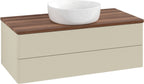 Eiche / Waschbeckenunterschränke Antao K20012 1000x360x500mm Silk Grey Matt Lacquer