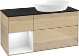 Villeroy & Boch Waschtischunterschrank Finion FA42G 1200 mm Glossy White Lacquer mit Beleuchtung