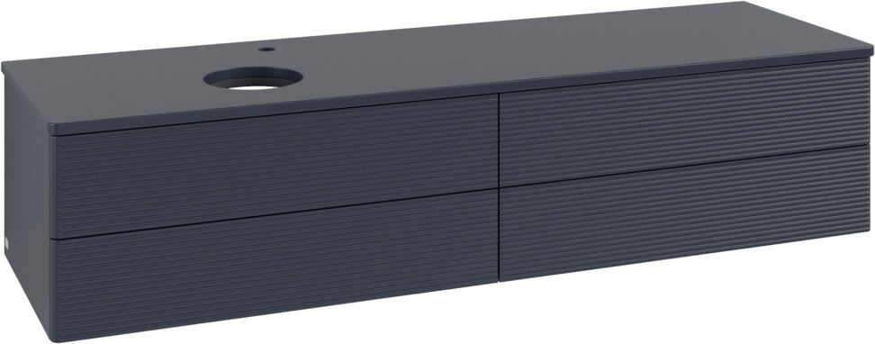 Villeroy & Boch Waschtischunterschrank Antao L26150 1600 mm Anthrazit Matt mit Beleuchtung