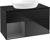 Villeroy & Boch Waschtischunterschrank Finion FA12G 1000 mm Glossy White Lacquer mit Beleuchtung