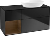 Villeroy & Boch Waschtischunterschrank Finion FA42G 1200 mm Glossy White Lacquer mit Beleuchtung