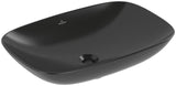 Villeroy & Boch Loop & Friends Aufsatzwaschbecken 560x380 mm Rechteck Ebony CeramicPlus