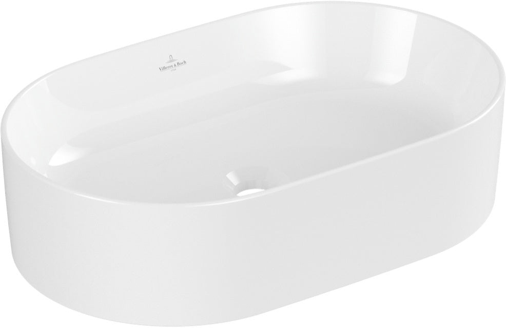 Villeroy & Boch Aufsatzwaschbecken Collaro 4A1956 560 x 360 mm Oval Weiß Alpin