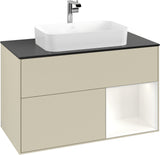 Villeroy & Boch Waschtischunterschrank Finion F252G 1000 mm Glossy White Lacquer mit LED-Beleuchtung
