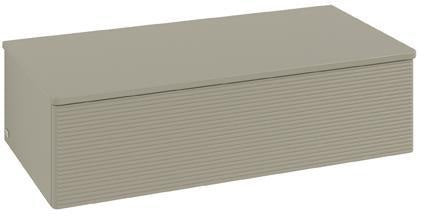 Villeroy & Boch Antao Sideboard 1000 mm – Wandhängend, Stone Grey Matt, mit LED & Push-Open