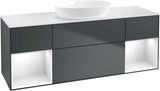 Villeroy & Boch Finion Waschtischunterschrank GD01GF 1600 mm Glossy White Lacquer mit Beleuchtung