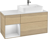 Villeroy & Boch Waschtischunterschrank Finion G141G 1200 mm Glossy White mit LED-Beleuchtung