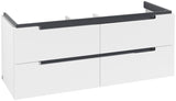Villeroy & Boch SUBWAY 2.0 Waschtischunterschrank 1287 mm Glossy White mit 4 Auszügen