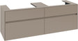 Villeroy & Boch Waschtischunterschrank Collaro C024 B0, 1600 mm, Taupe, mit Beleuchtung und SoftClosing
