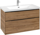 Villeroy & Boch Subway 3.0 Waschtischunterschrank C570L0 Brilliant White mit LED-Beleuchtung und SoftClosing