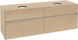 Villeroy & Boch Collaro Waschtischunterschrank Nordic Oak 1600 mm – 2 Waschbecken, 4 Auszüge, SoftClosing