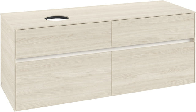 Villeroy & Boch Waschbeckenunterschrank Collaro C046 1400 mm White Oak mit 4 Auszügen