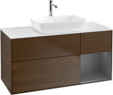 Villeroy & Boch Waschtischunterschrank Finion G831G 1200 mm Glossy White Lacquer mit Beleuchtung