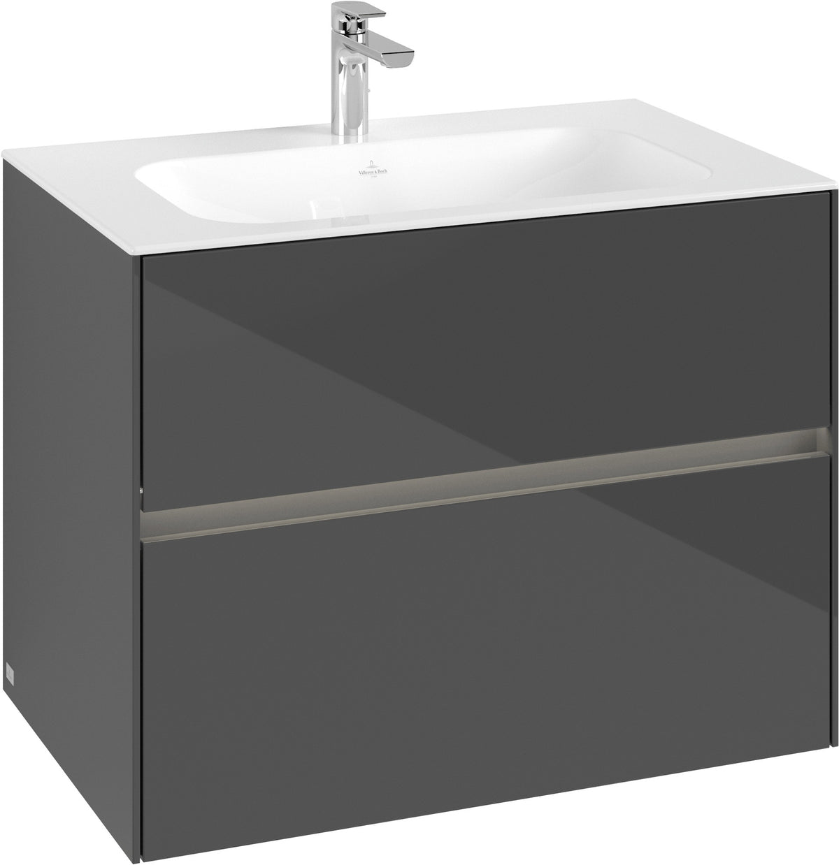 Villeroy & Boch Waschbeckenunterschrank Collaro C13800 White Oak – 796 mm, 2 Auszüge, SoftClosing
