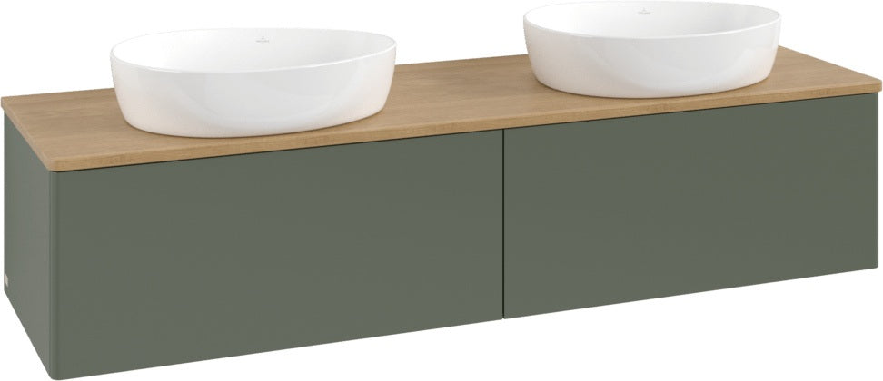 Villeroy & Boch Waschtischunterschrank Antao 1600 mm Anthrazit Matt – 2 Auszüge, SoftClosing