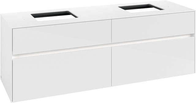 Villeroy & Boch Waschbeckenunterschrank Collaro C137 B0 1600 mm Glossy White mit Beleuchtung