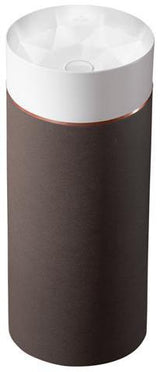 Villeroy & Boch Waschbecken mit Säule Octagon 400x400x950mm Rund Mocha Leather