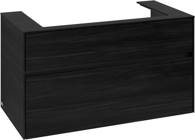 Villeroy & Boch Waschtischunterschrank Collaro C020 B0 1000 mm Black Oak mit LED-Beleuchtung