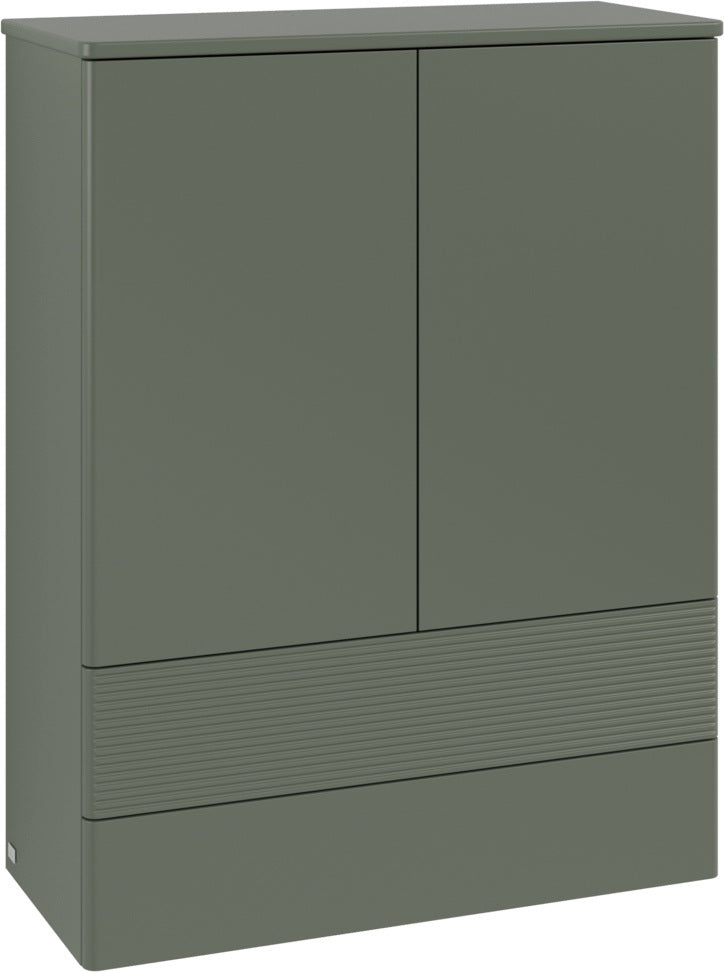 Villeroy & Boch Antao Highboard 814 mm Glossy White Lacquer – Hochglanz Badmöbel mit LED-Beleuchtung