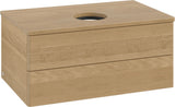 Villeroy & Boch Antao Waschtischunterschrank 800 mm Warm Walnut mit LED-Auszugsbeleuchtung