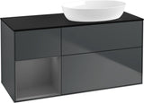 Villeroy & Boch Waschtischunterschrank Finion FA42G 1200 mm Glossy White Lacquer mit Beleuchtung