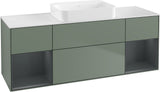 Villeroy & Boch Finion Waschtischunterschrank 1600 mm Glossy White Lacquer mit Beleuchtung