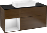 Villeroy & Boch Finion Waschtischunterschrank 1200 mm Glossy White Lacquer mit LED-Beleuchtung