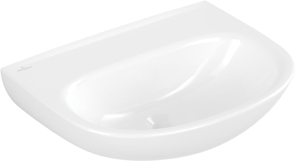Villeroy & Boch O.novo Wandwaschbecken 550x440 mm oval Weiß Alpin ohne Hahnloch