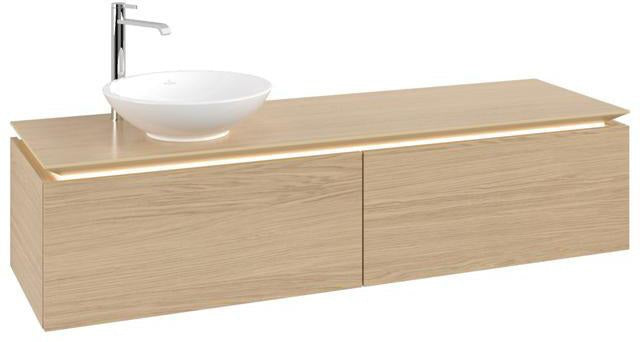 Villeroy & Boch Legato Waschbeckenunterschrank 1600 mm Glossy White mit LED-Beleuchtung