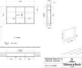 Villeroy & Boch Einbau-Spiegelschrank My View Now 1600 mm mit Sensorschalter und LED-Beleuchtung